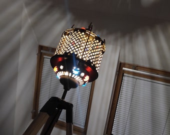 Wooden Industrial Tripod Floor or Desk Lamp from Vintage Marocain Lantern Lamp  Rear Vintage Lightning Vintage Tripod Floor or Cabinet Lamp