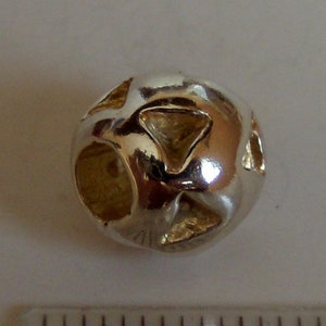 Sterling silver bead SALE % Triangles handmade pure sterling solid silver bead fit all kinds of european charm bracelets