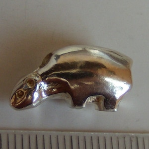 Sterling silver bead  SALE % Polar bear handmade pure sterling solid silver bead fit all kinds of european charm bracelets