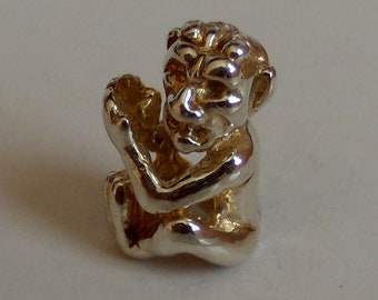 SILVER CHARM Bead SALE % King of trolls handmade pure sterling solid silver bead fit all kinds of european charm bracelets