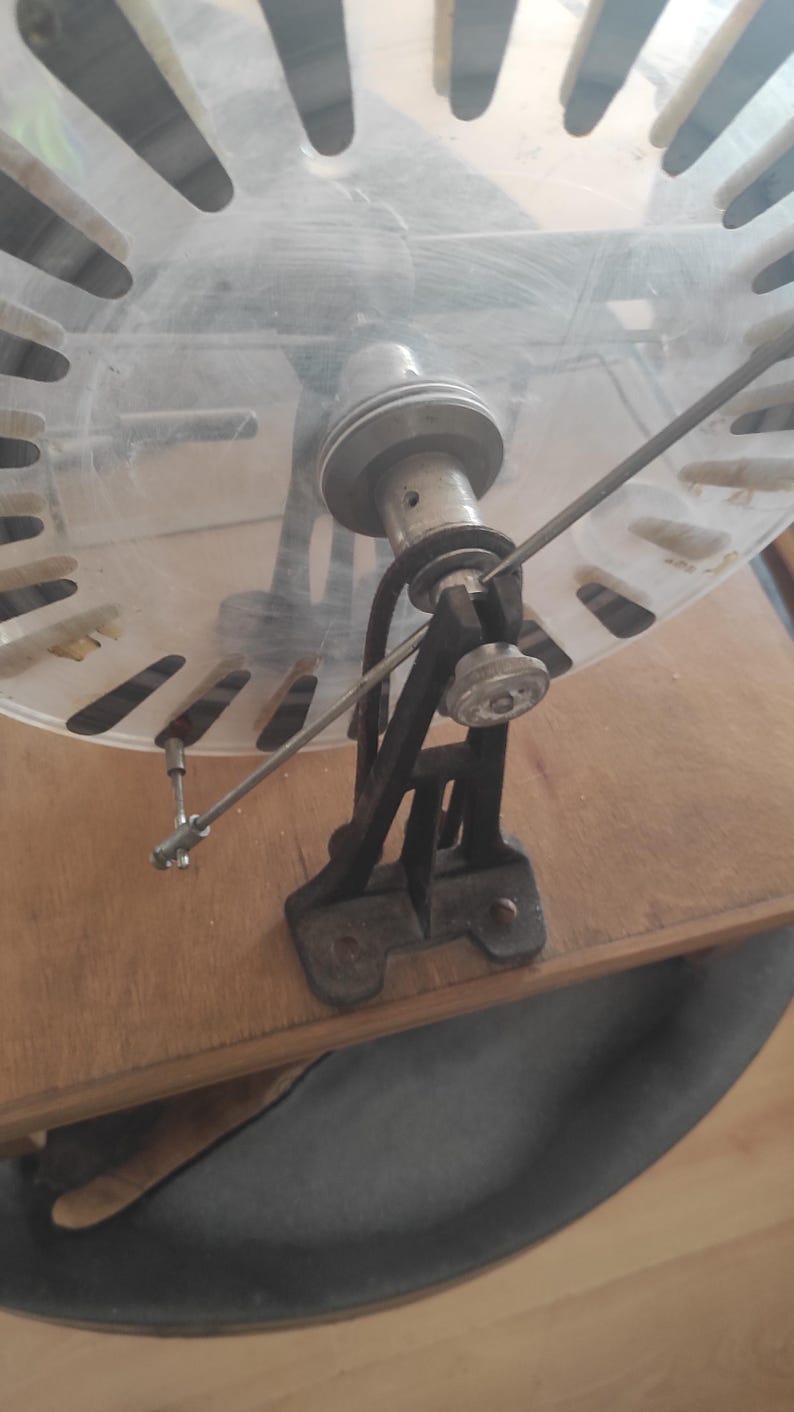 Influence Machines Wimshurst Influence Machine: Original Vintage Educational Science ...