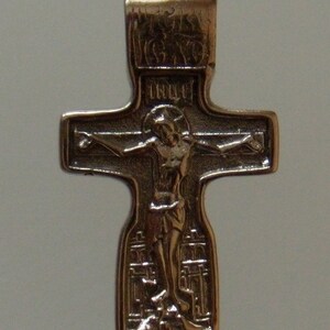 Zilveren Kruis Kruisbeeld van JEASUS CHRISTUS Uniek handgemaakt Vintage religieus symbool Sterling Zilver 925