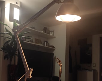 Adjustable Industrial Desk Lamp with Ceramic Base – Vintage Style Task Light for Home Office, Reading, and Living Room Décor Working lights