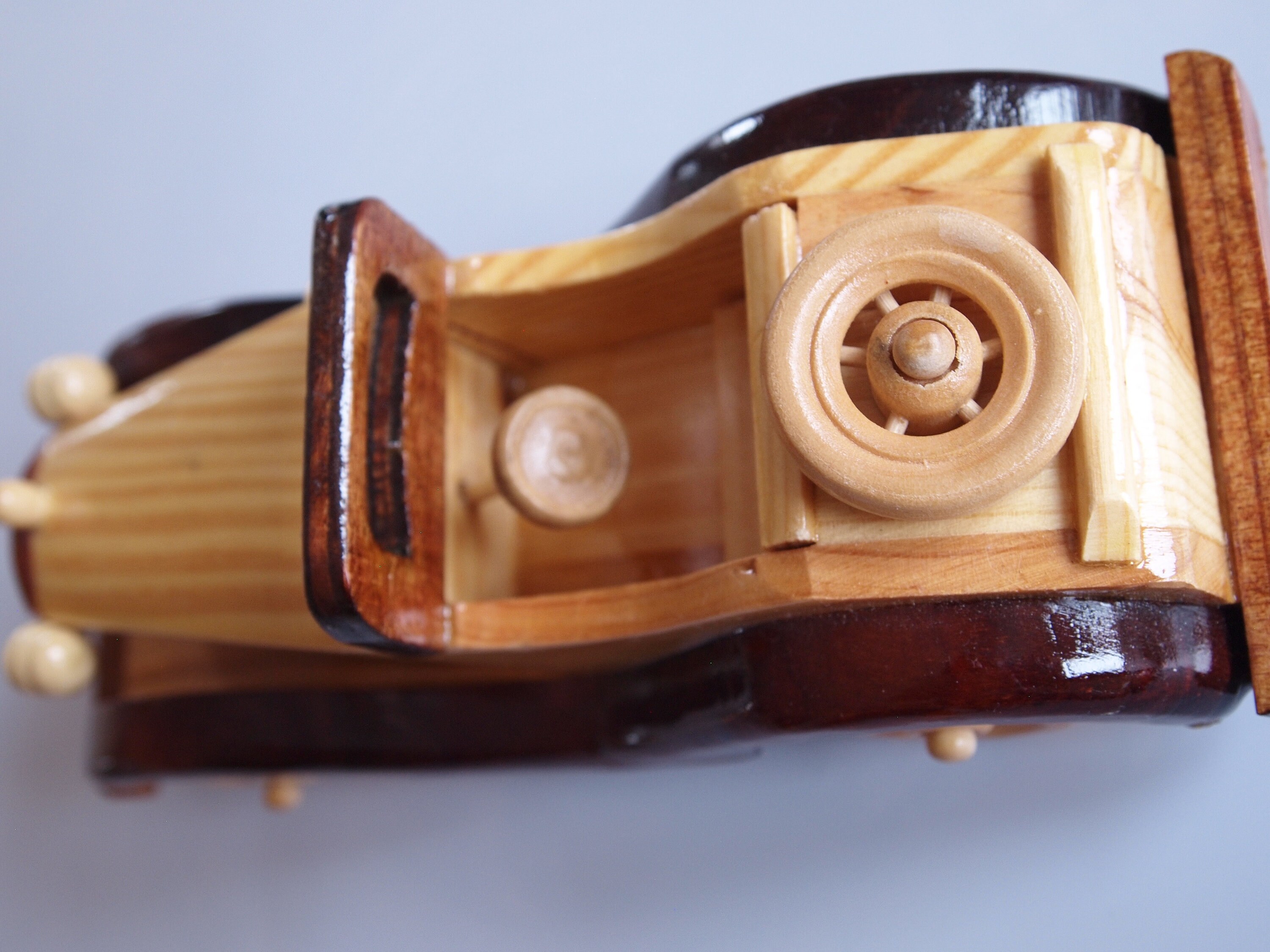 Stuning Vintage Wooden Vehicle Handmade Wooden Toy Car