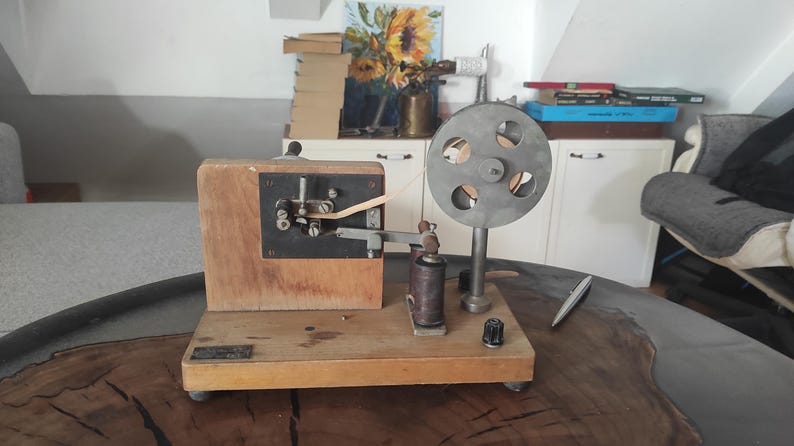 Vintage Morse Code Machine, Physics Device Electricity and Magnetism ...