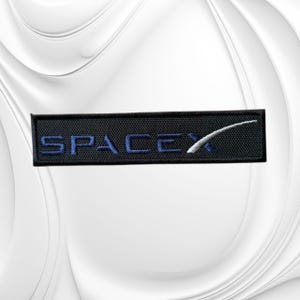 SpaceX Dragon DM-2 Mission Patch, Embroidered Astronaut Badge (4.4" x 1")