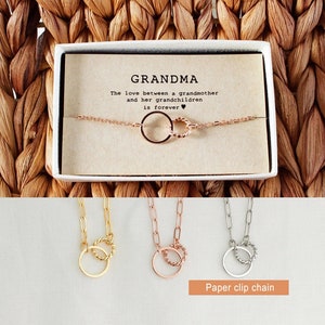 Grandma Necklace • Grandmother Necklace • Grandma Gift • Gift For Grandma from grandchildren • New Grandma • 04-Ne-Grandma