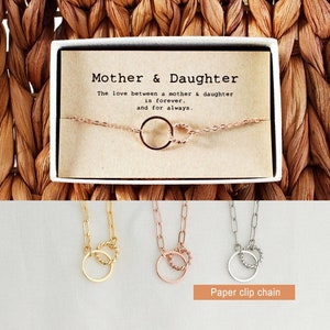 Mother Daughter Necklace • Mothers day gift • Mom necklace • Mothers day necklace • Mother Daughter Jewelry • 04-Ne-Mother & Daughter