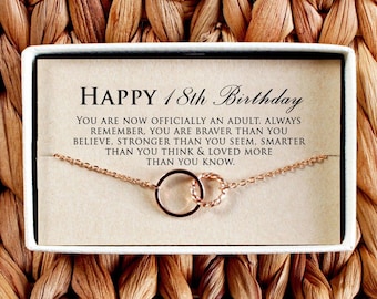 18th birthday necklace, Personalized 18th Birthday Gifts for Her, 18th Birthstone Necklace, Gift for Daughter, 18th birthday Niece