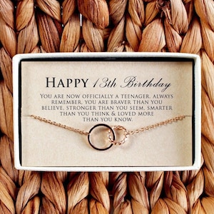13th Birthday Girl, Happy 13th Birthday Necklace, Birthday Gift for Teenager,Teen Birthday Gift,13th Birthday Jewelry, Gift for 13 year old