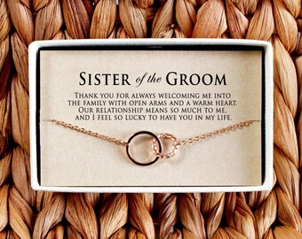 Sister of the Groom Necklace, Sister of the Groom Gift, Gift for Sister in Law on Wedding Day, Sister in Law Gift, Sister in Law Necklace