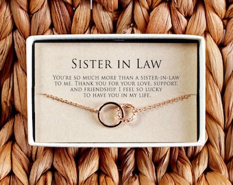 Sister in Law Gift Necklace, Sister in Law birthday gift, Sister in Law christmas gift, Sister in Law birthstone necklace
