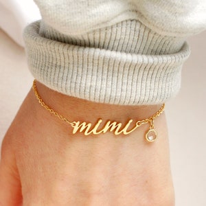 mimi bracelet, mimi gift, Birthstone bracelet for grandma, Mother's Day Gift for grandma, grandma gift