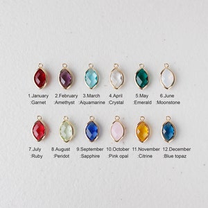 birthstone charm, Add on Birthstone, Personalized Birthstone Charm, Custom Stone Charm, Single Stone Charm, Single Birthstone Add On