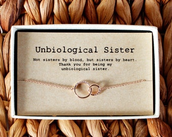 Unbiological sister Bracelet • Crystal Bracelet • best friend bracelet • Step Sister Gift • Tribe Bracelet • 01-Br-Unbiological sister