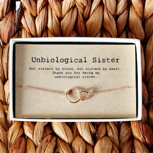 Unbiological sister Bracelet • Crystal Bracelet • best friend bracelet • Step Sister Gift • Tribe Bracelet • 01-Br-Unbiological sister