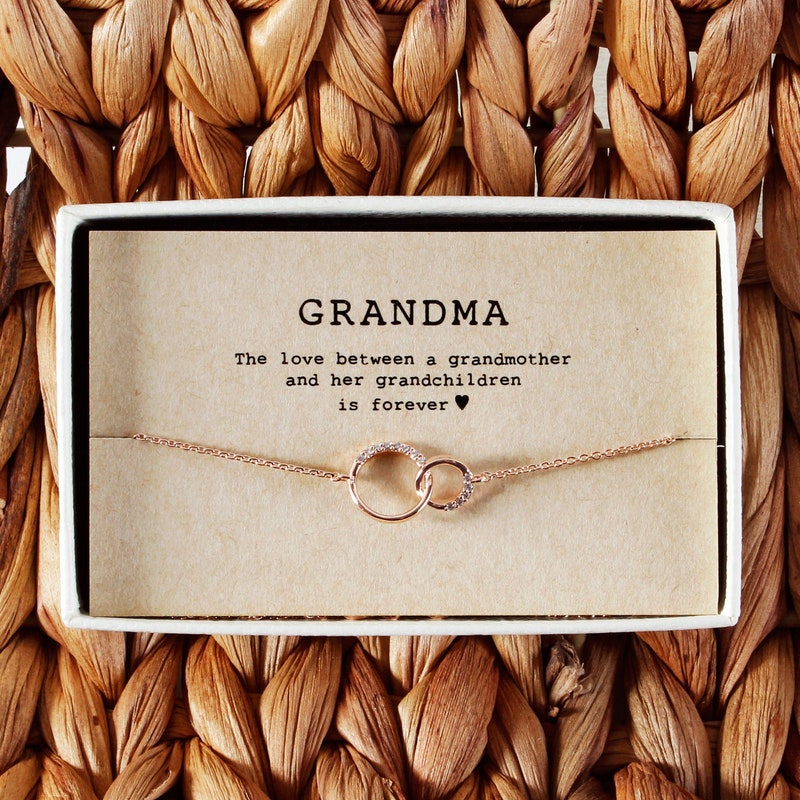 Grandma Elongated Crystal Stretch Bracelet
