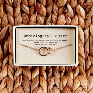 Best friend necklace, Unbiological sister necklace