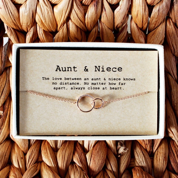 Aunt Niece bracelet, Aunt Niece Gift, Aunt Niece Jewelry, Aunt Niece Quotes, Aunt bracelet • 01-Br-Aunt & Niece