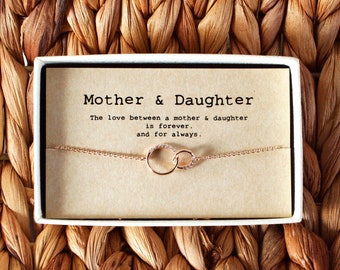 Mother Daughter Bracelet • Mother's day Gift • mom Bracelet • mother daughter jewelry • 01-Br-Mother & Daughter