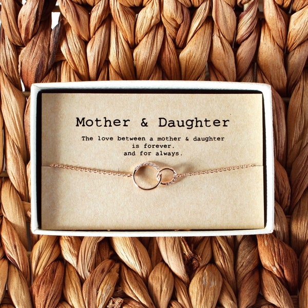 Mother Daughter Bracelet • Mother's day Gift • mom Bracelet • mother daughter jewelry • 01-Br-Mother & Daughter