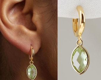 Birthstone Earrings, August Birthstone Earring, Peridot Earrings, Personalized Birthstone Jewelry, Christmas Gift for Her, Aunt Gift