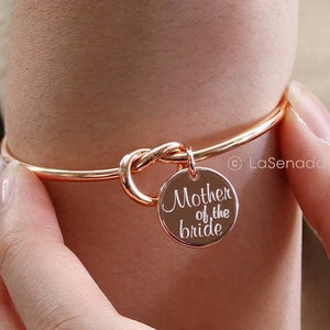 Mother of the bride Bracelet • Mother of the groom Bracelet • Bridesmaid Gift • Name Bracelet • Maid of honor Bracelet • LC-M