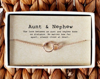 Aunt Nephew Necklace, Aunt Nephew Gift, Aunt Nephew Jewelry, Aunt Nephew Quotes, Aunt Necklace, Auntnephew necklace • 01-Ne-Aunt & Nephew