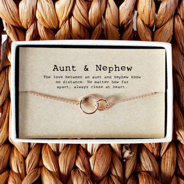 Aunt Nephew Bracelet, Aunt Nephew Gift, Aunt Nephew Jewelry, Aunt Nephew Quotes, Aunt Bracelet, Auntnephew Bracelet• 01-Br-Aunt & Nephew