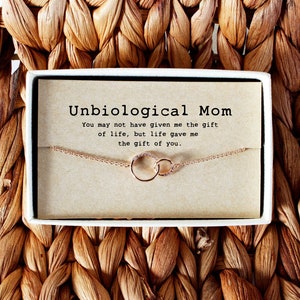 Unbiological Mom Necklace, Bonus Mom Gift, Mother’s day gift, Step Mom Gift, Other Mother Necklace • 01-Ne-Unbiological  Mom