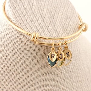 Mothers day gift, Birthstone bracelet for mom, Mommy Bracelet, Initial Bracelet, Personalized grandma bracelet, Grandma Gift, Mom Gift