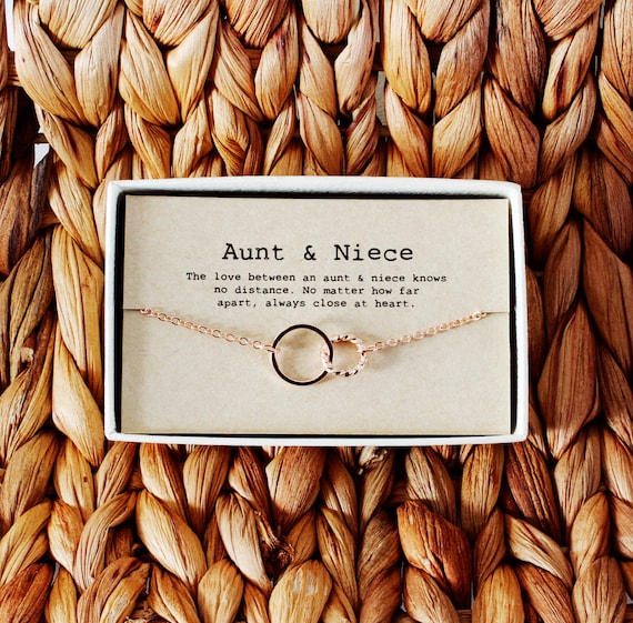 Aunt Niece Necklace Aunt Niece Gift 