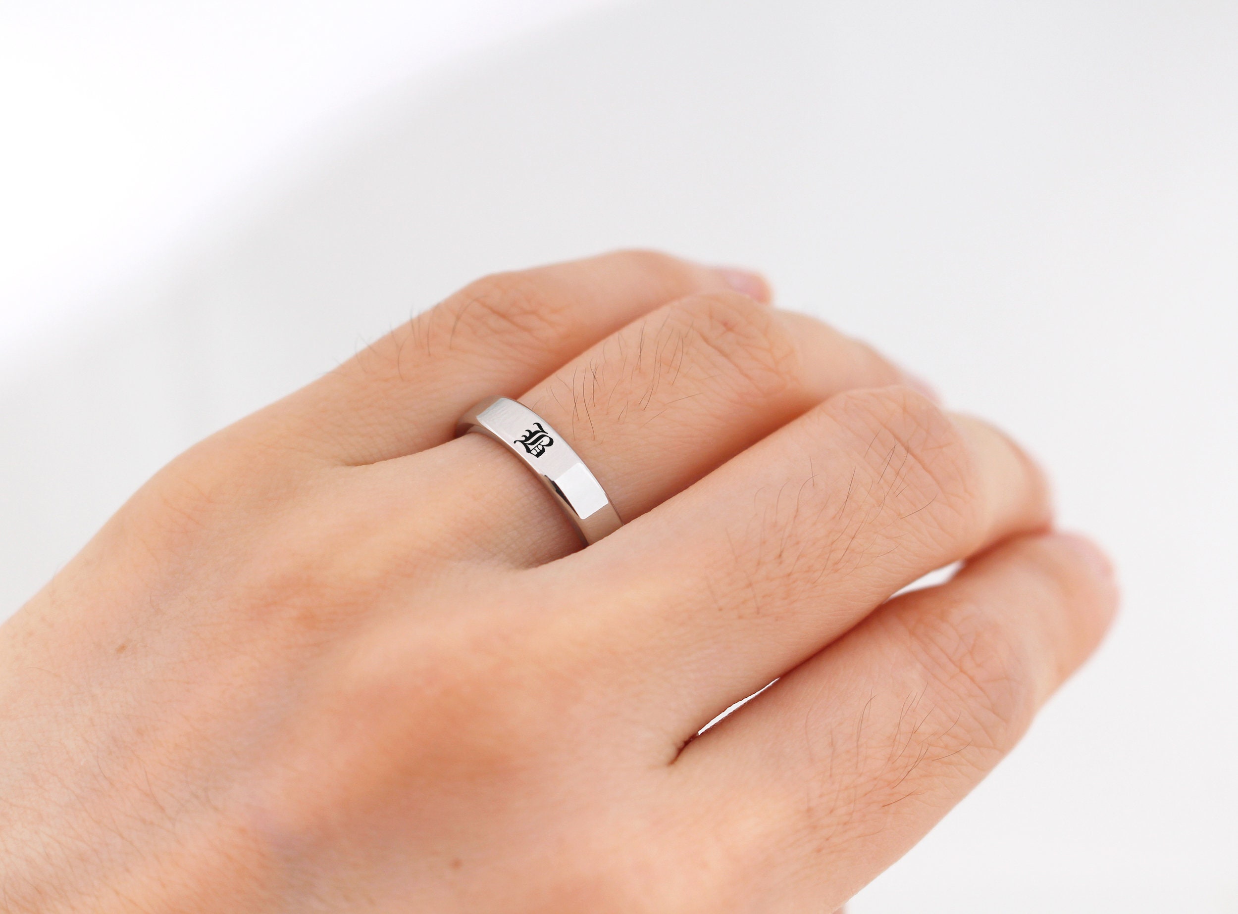 personalized-engrave-name-rings-for-men-black-stainless-steel-etsy-de