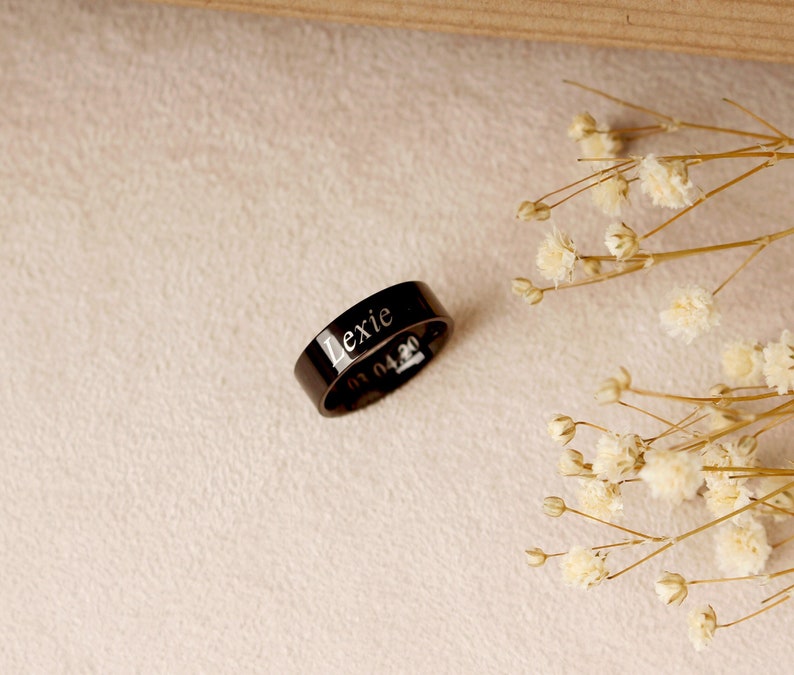 Graduation Gift Stackable Rings Name Ring Personalized - Etsy