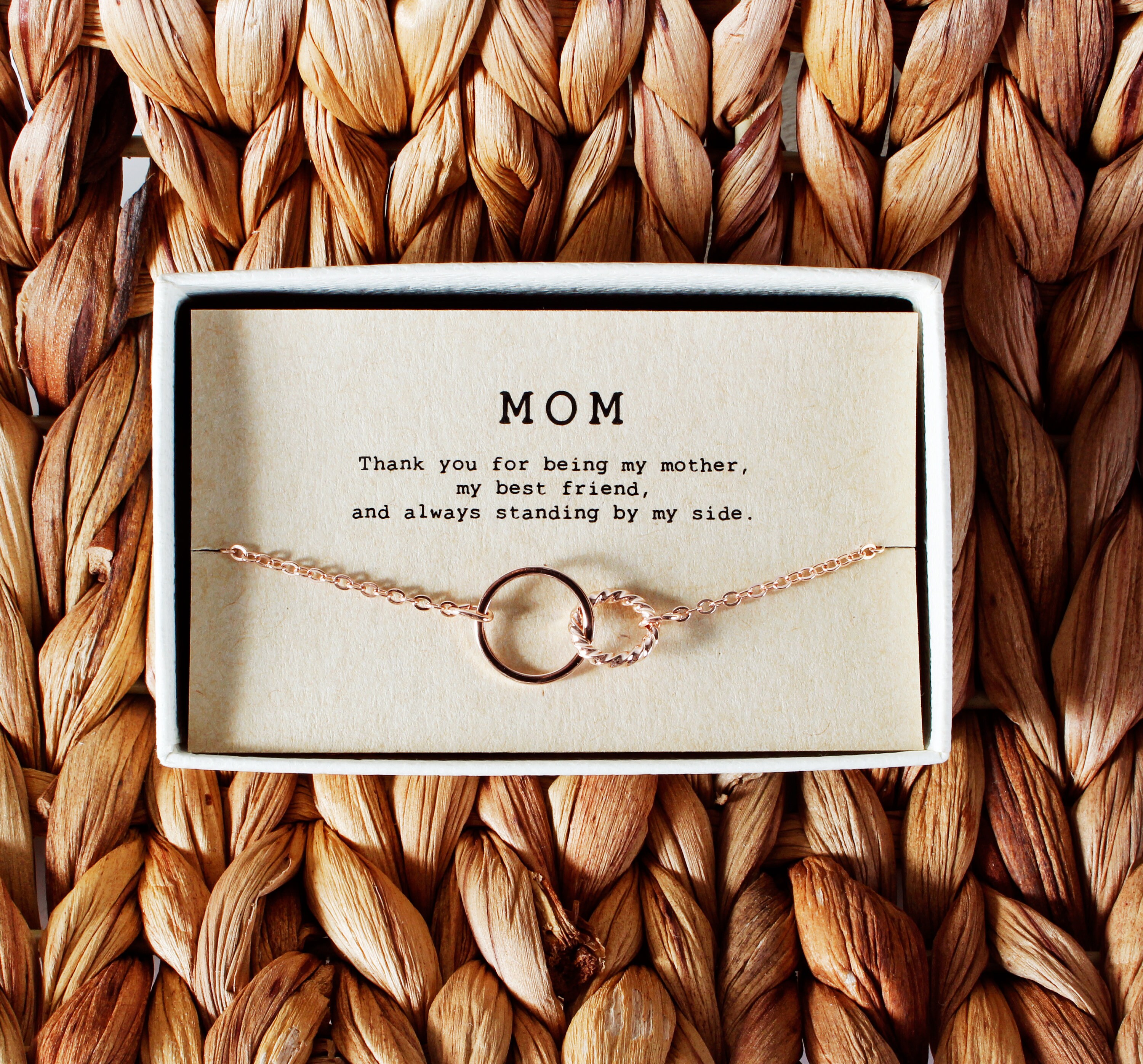 BOY MOM Tubular Bracelet Set - Taupe