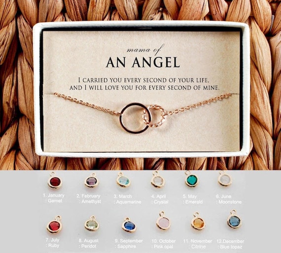Miscarriage Gift Bracelet, Mama of an angel Bracelet, stillborn Bracelet, Pregnancy Loss, Bereavement Gift, 04-Br