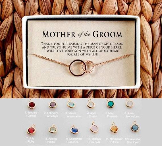 Mother of the Groom gift from Bride, Mother of the Groom bracelet, Mother in Law wedding gift, Thank you for raising the man of my dreams