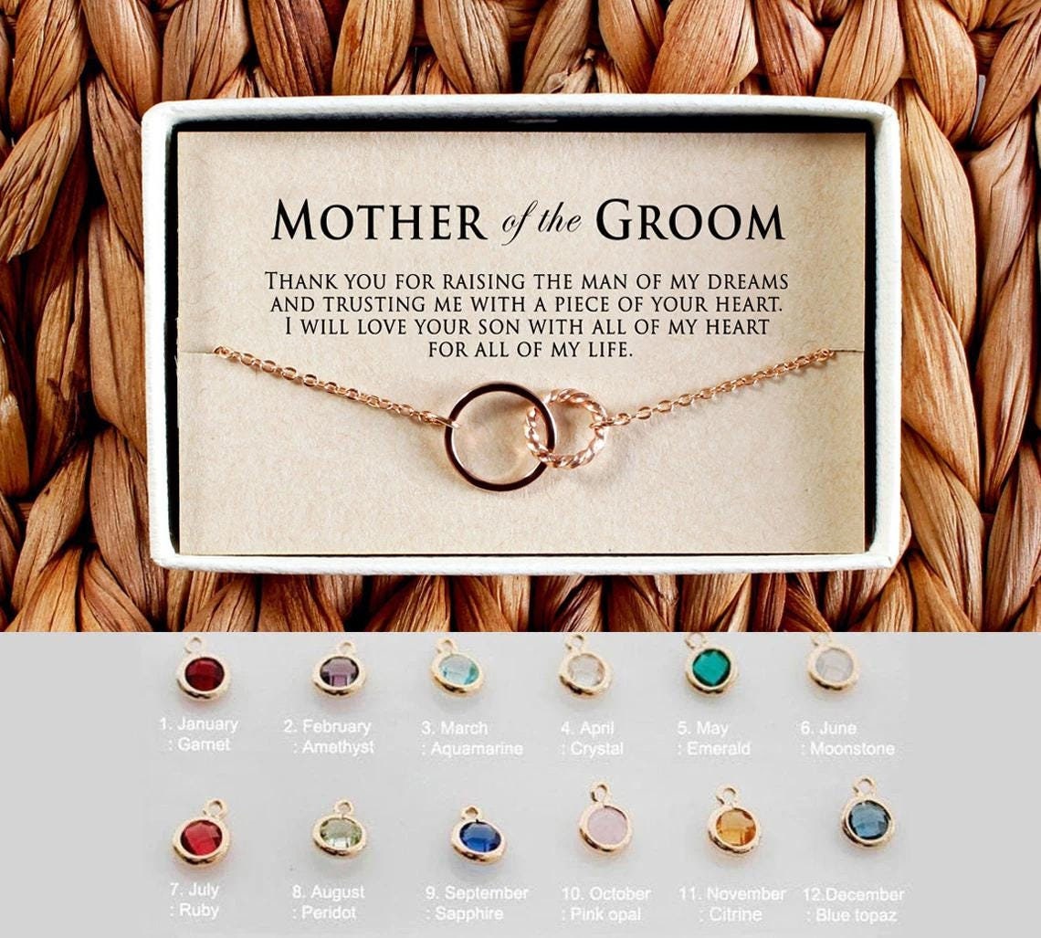 Mother of the Groom gift from Bride, Mother of the Groom bracelet, Mother in Law wedding gift, Thank you for raising the man of my dreams