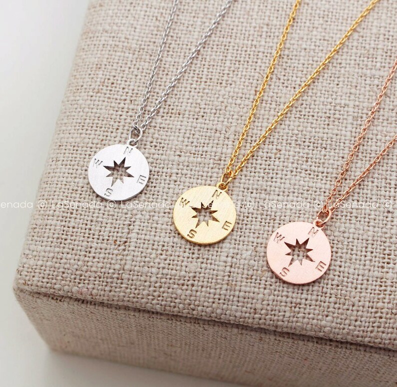 Compass Necklace Graduation Gift Necklace Graduation Etsy