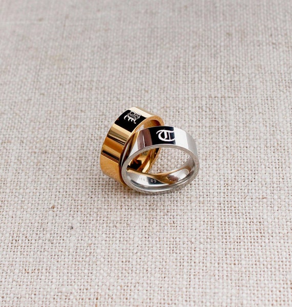 JIAOGE 18K Gold Filled Ring Love Friendship Ring Cubic India | Ubuy