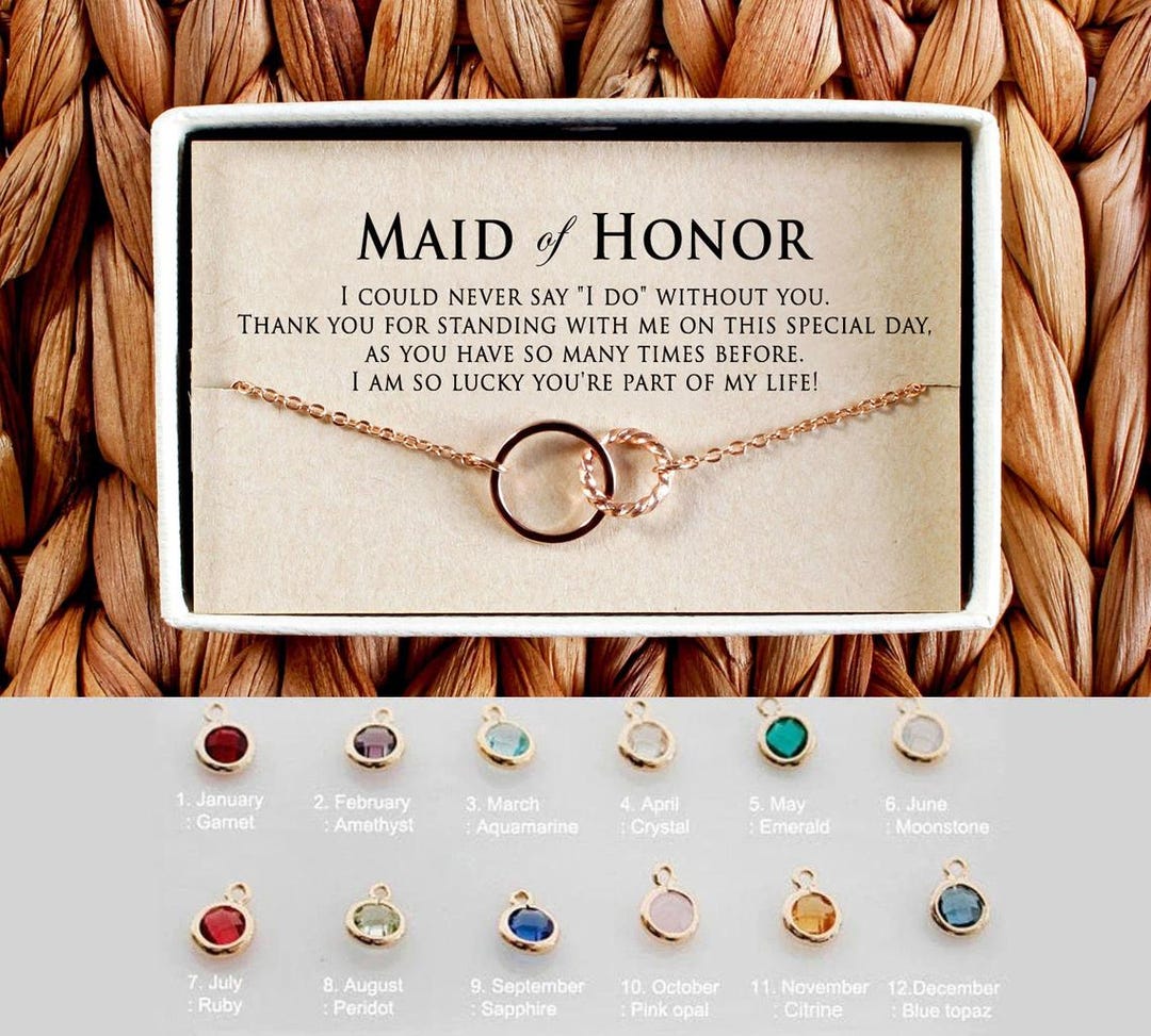 Maid of Honor Gift From Bride, Maid of Honor Bracelet, Bridal Party