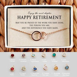 Bracelet de retraite, cadeaux de retraite pour femmes, cadeau de départ d'un collègue, bijoux pour la retraite, cadeaux pour collègues, cadeau de départ d'un emploi