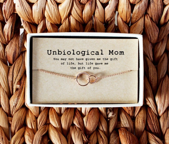 Unbiological mom necklace discount