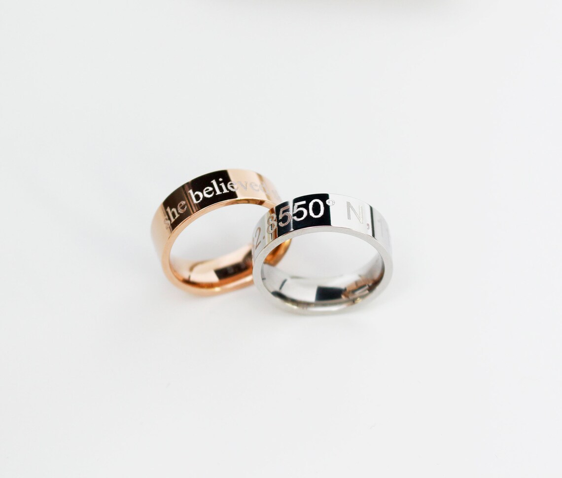 Graduation Gift Stackable Rings Name Ring Personalized | Etsy