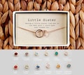 Little Sister Bracelet • Lil Sis  Birthday gift • Sister Christmas Gift • Little Sister Birthstone Bracelet  • 04-Br-Little Sister product logo