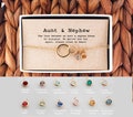 Aunt and Nephew Bracelet, Aunt Nephew Gift, Aunt Nephew Jewelry, Birthstone Bracelet for Aunt, Tia Bracelet • 04-Br-Aunt & Nephew product logo