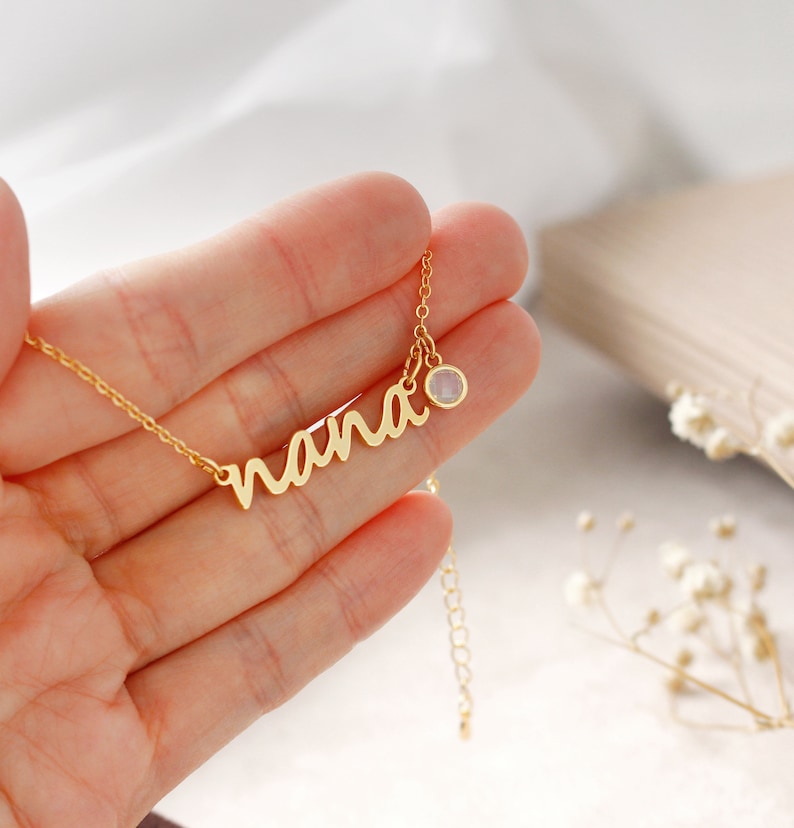 Nana bracelet Birthstone bracelet for Nana Mother's Day Gift for grandma grandma bracelet Nana gift grandma jewelry image 2