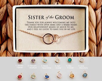 Sister of the Groom bracelet, Sister of the Groom Gift, Gift for Sister in Law, Sister in Law Gift, Sister in Law bracelet