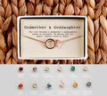 Godmother and Goddaughter Bracelet • Godmother Birthstone Bracelet • Goddaughter Christmas Gift • 04-Br-Godmother & Goddaughter product logo