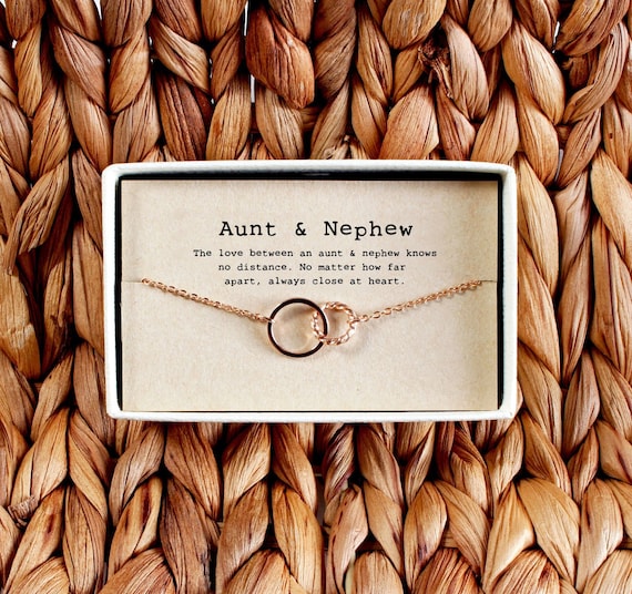 Aunt Nephew Necklace Aunt Nephew Gift Aunt Nephew Jewelry Aunt